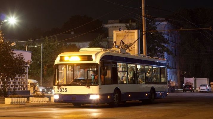 transport nocturn, chisinau