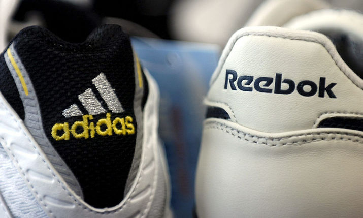 adidas, reebok