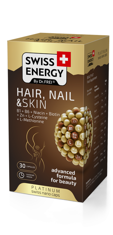 купить NanoCaps Swiss Energy HAIR, NAIL & SKIN в Кишинёве 