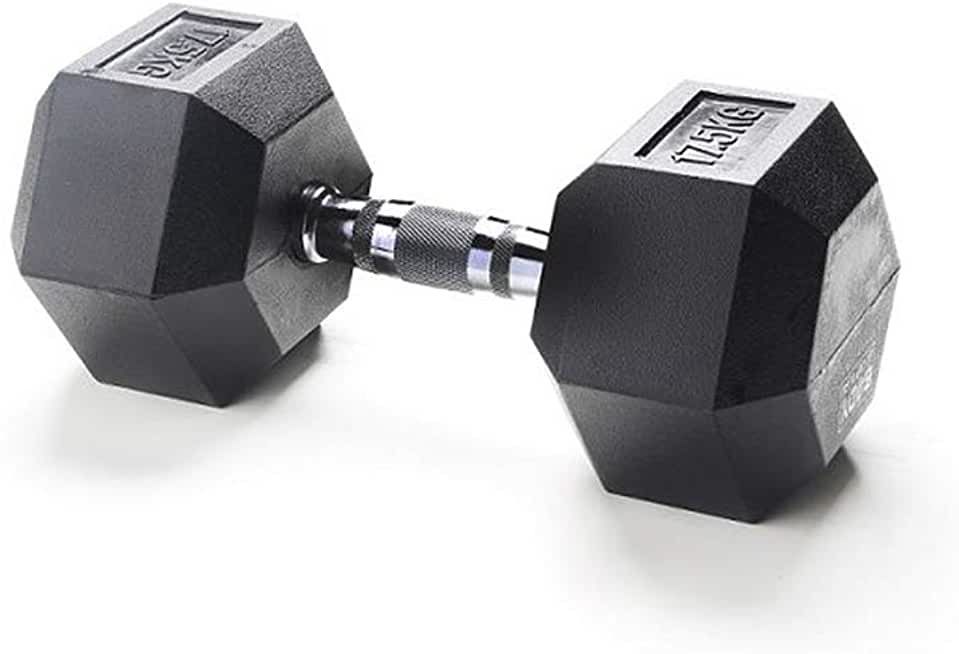 купить Gantera hexagonala Rubber Hex Dumbbells 17.5kg PX DB 139-17.5 в Кишинёве 