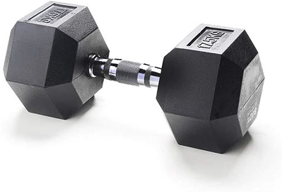 cumpără GANTERA HEXAGONALA RUBBER HEX DUMBBELLS 17.5kg în Chișinău 