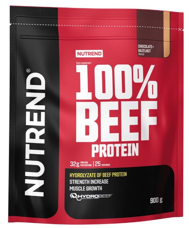 купить 100% BEEF PROTEIN chocolate + hazelnut 900 g в Кишинёве 