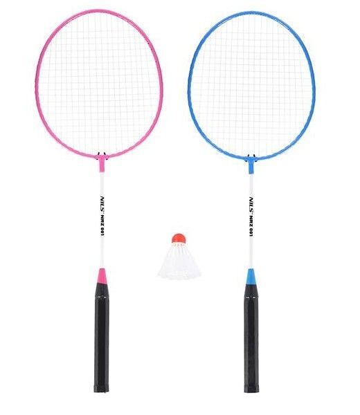 купить BADMINTON SET NRZ001 STEEL /  2 ROCKETS + SHUTTLECOCKS NILS 14-20-365 в Кишинёве 