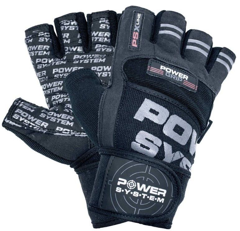 купить ПЕРЧАТКИ ДЛЯ ФИТНЕСА POWER SYSTEM-GLOVES POWER GRIP-BLACK в Кишинёве 