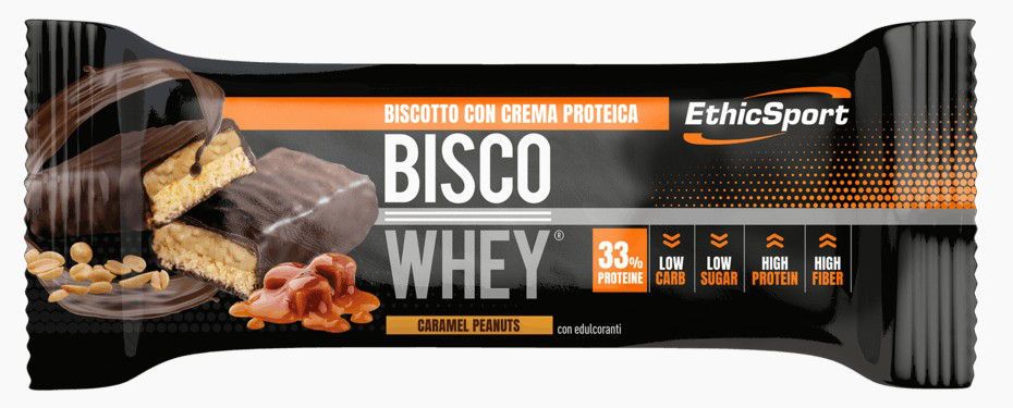 купить Протеиновый батончик BISCO WHEY - КАРАМЕЛЬ АРАХИС в Кишинёве 