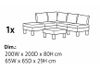 купить Садовая мебель Keter 57718 Elements Signature: masa, canapea, frasin в Кишинёве 