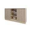 cumpără Comodă Smartex (16289) Т5 140cm Ivory+Stejar Deschis în Chișinău 