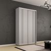 купить Шкаф Mobildor-Lux Compact uși glisante PAL cu ornament grecesc (140x45x220H cm) Grey в Кишинёве 