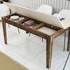 cumpără Masă Trendy Milan 517-Nuc, Crem 145x75x88cm în Chișinău 