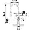 cumpără Bateria bucătărie Blanco Catris-S Flexo (527731) în Chișinău 