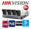 HIKVISION 5 Megapixeli IP POE 1TB 30m 