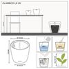 cumpără Ghiveci pentru flori Lechuza Classico Premium 35 LS, Charcoal în Chișinău 