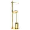 купить Ёршик для унитаза Gappo G905-3 Satin Gold в Кишинёве 