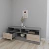 cumpără Comodă TV Smartex (16320) Т6 100cm TV Grafit+Stejar Deschis în Chișinău 