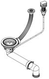купить Сифон для кухонной мойки Helika-AquaSanita AQ-002H Stainless Steel + Plastic в Кишинёве 