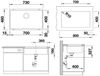 купить Мойка кухонная Blanco Subline 700-U (523436) в Кишинёве 
