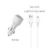 Hoco Z23 grand style dual-port car charger set with iP cable 