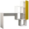 купить Офисный стол Trendy Acelya, alb, galben 145x141x45cm в Кишинёве 