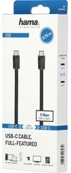 cumpără Cablu telefon mobil Hama 200648 USB-C Cable USB 3.2 5Gbit/s 0.75m în Chișinău 