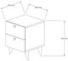 cumpără Noptieră Trendy Kada Nuc v2 (GTR001558) în Chișinău 