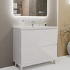 cumpără Dulap pentru lavoar Bayro Sensi под умыв. Allegro 1000 белый мат, напольный în Chișinău 