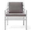 купить Кресло с подушками Nardi ARIA BIANCO grigio 40330.00.163.163 (Кресло с подушками для сада и терас) в Кишинёве 