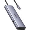 купить Переходник для IT Ugreen 15375 HUB 9in1 USB-C to HDMI(4K@60Hz)+2*USB-A3.0+2*USB-C3.05G+SD/TF+GigabitRJ45+PD(100W), CM498, Black в Кишинёве 