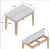 cumpără Masă Hanah Home Kiev 511 White/Walnut în Chișinău 