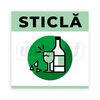 cumpără Stickere colectare selectiva a deseurilor "STICLA" (160 x 160 mm) în Chișinău 