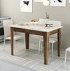 cumpără Masă Trendy Kiev 506-Nuc, Alb 110x75x72cm în Chișinău 