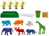 купить Набор для творчества Play Toys 3479 DIY Animale din Savană, dioramă cu nisip cinetic (Nikola Tesla) в Кишинёве 