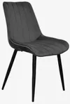 купить Комплект стол и стулья Evelin di Costacurta cтол DT-531R B + 4 стула YTC-080B Bluvel-14 (Dark grey) в Кишинёве 