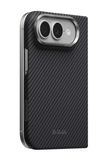 cumpără Husă pentru smartphone Pitaka Edge iPhone 18 Fold (Protectie spate) (Black Grey), KI1801F în Chișinău 