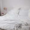 купить Постельное белье Relaxe Home Комплект постельного белья TEP Stripe Satin 200x220 см Pure White в Кишинёве 