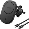 купить Зарядное устройство для автомобиля Ugreen 25925 CD345 Wireless magnetic for air vent mount, Black в Кишинёве 