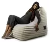 купить Кресло-мешок Because Soft White + Pouf (140x140x100cm) в Кишинёве 