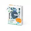 Pelincuta din bambus Babyono Blueberry (120x120 cm) + jucarie 