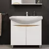 купить Шкаф под умывальник Bayro Elara Duo под умыв. Zenon 860 белый мат в Кишинёве 