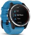 купить Смарт часы Garmin quatix® 7 Standard Edition, Cyan Blue Silicone Band (0100254061) в Кишинёве 