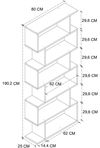 купить Офисный стеллаж Bofigo 15-60-08 Anthracite в Кишинёве 