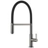 купить Смеситель кухонный Helika-AquaSanita 7003-T COLOS Graphite+black silicon hose в Кишинёве 