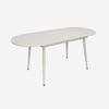 купить Комплект стол и стулья Evelin di Costacurta стол DT-533R Wh + 4 стула YTC-064Wh UF910-01 (Light beige) в Кишинёве 