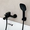 купить Смеситель для ванны Mat|eco Neve черный-мат, на стену в Кишинёве 