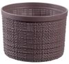 купить Аксессуар для дома Curver 245707 Cos rotund cu capac Jute 2l violet brun в Кишинёве 