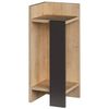 cumpără Noptieră Trendy Elos Left, Stejar, Antracit, 25x60x27cm (GTR001486) în Chișinău 