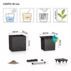 купить Цветочный горшок Lechuza Canto Stone 30 Low, Graphite Black в Кишинёве 