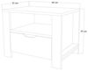 купить Тумбочка Trendy Duru 1600-35-White, 60x45x42cm в Кишинёве 