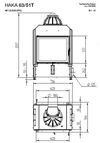 Каминная топка HOXTER HAKA 63/51Т