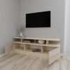 cumpără Comodă TV Smartex (16550) Т9 200cm TV Ivory+Stejar Deschis în Chișinău 