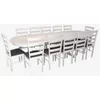 cumpără Set masă și scaune Evelin di Costacurta стол HV-33V White + 12 стульев Gloria White/NV-10WP Grey în Chișinău 